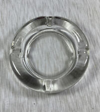 Vintage Clear Round 4” Ashtray With 4 Resting Slots picture