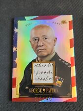 2023 PIECES OF THE PAST GEORGE PATTON #159 #ed 31/45 REFRACTOR DOCUMENT WRITTEN picture