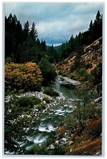 1982 Scenic View Of Yuba River California CA, Water Stream Scene Postcard picture