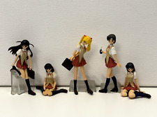 Bandai Anime School rumble uniform figure gashapon part 1 Set of 5pcs Read DESC picture