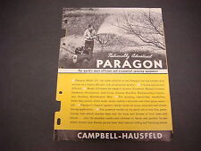 1956 Campbell-Hausfield Paragon Sprayer Sale Brochure Model 353 Price List M4209 picture