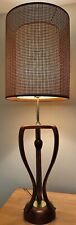 Vintage 60s MODELINE Sculptural Korina Wood Lamp Mid Century MCM Modern Lighting picture