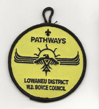 W D BOYCE / LOWANEU DIST. / 201? PATHWAYS  patch - Boy Scout BSA /B-25 picture