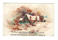 c1880's Trade Card New Home Sewing Machine, Geo. Schoel Gladbrook, Ia, picture