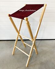 Church Portable Lectern Icon or Book Stand Bright Wood Anologion with Fabric picture