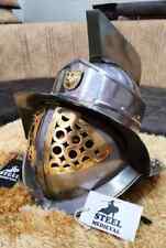 Handmade Larp Farbri Murmillo Gladiator Helmet ~ Medieval Knight Crusader Fabri picture
