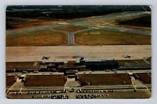Halifax Nova Scotia-Canada, Aerial Halifax Intl. Airport, Vintage Postcard picture