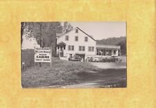 VT Pownal 1940-50s era RPPC real photo postcard MILLERS MANOR CABINS RESTAURANT picture