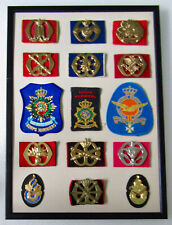 ROYAL NETHERLANDS ARMY - Holland Military Cap Badge & Patch Framed Display picture
