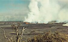 Kilauea Crater HI Hawaii Active Volcano Eruption July 1974 Vtg Postcard B18 picture