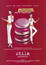 $3.00 PRINT AD - vintage STILA Cosmetics 1999 cute drawings of women 1-Page picture