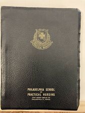 1964 Philadelphia School of Practical Nursing Textbook Binder PA Vtg picture