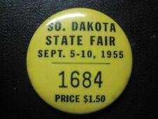 Vintage 1955 South Dakota State Fair Pin.  Hard To Find Item.  Nice Condition. picture