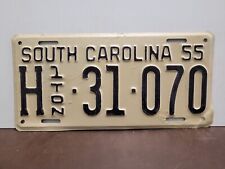 1955 South Carolina TRUCK REPAINT License Plate Tag Original. picture