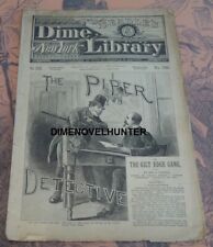 BEADLE'S NEW YORK DIME LIBRARY #396 N Y DECTEIVE STORY DIME NOVEL STORY PAPER picture