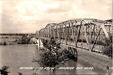 Nebraska City Bridge over Missouri River RPPC Postcard picture