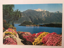 Lake Como Villa Carlotta Azaleas Italy Vintage Postcard picture
