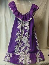 VTG DRESS BY HELENA'S MADE IN HAWAII HAWAIIAN - WOMEN'S SIZE LARGE picture
