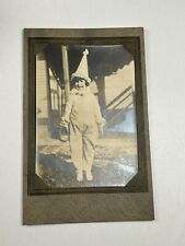 Photo Little Girl Dressed In Clown Costume Halloween? 1930s picture