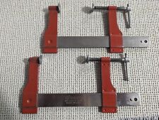Lot of 2 Vintage Stanley Handyman  H157 6 in. Bar Clamps ~ Made in USA picture