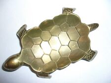 Vintage Brass Turtle Trinket/Change Bowl 6