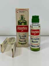 Vintage Absorbine Jr Pres-O-Matic Applicator 4 fl oz bottle BOX Rare NOS 1972 picture