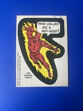 1976 TOPPS MARVEL SUPER HEROES STICKER • THE HUMAN TORCH (A1) picture