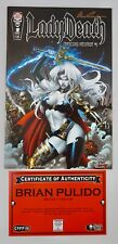 LADY DEATH NIGHTMARE SYMPHONY #1 2019 Signed by Brian Pulido w/ COA Coffin NM picture
