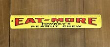 Vintage Eat-More Lowney's Peanut Chew Tin Ruler picture