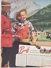 1942 Banff Springs Hotel Fortune WW2 Print Ad Q2 Canadian Pacific Canada Rockies picture