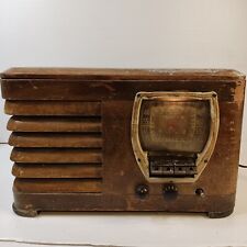 Vtg 1940 Wood Radio Truetone D1014 Western Auto - WORKS For Restoration/Repair  picture