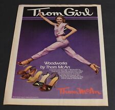1980 Print Ad Sexy Heels Fashion Long Legs Lady Blonde Thom McAn Girl Beauty art picture