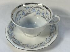 Favolina Javolina Fine China Footed Teacup And Saucer Made In Poland Floral picture