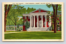 Charles L Cooke Memorial Library Hollins College Virginia VA Postcard picture