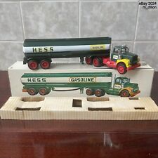 Great 1968 Hess Toy Tanker Truck in Original Box w Bottom Insert All Lights Work picture