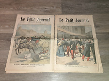 1897 SEPTEMBER 28TH AND OCTOBER 10TH, LE PETIT JOURNAL, NEWSPAPER, FRENCH, PARIS picture