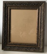 VINTAGE DISTRESSED GOLD BROWN  FRAME FOR PAINTING OR PHOTO  14” x 12” picture