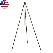 60 In Camping Tripod Bonfire Portable Equipment Hanging Bracket Outdoor Cooking picture