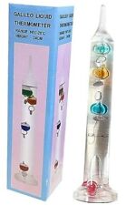 Galileo Glass Thermometer, Multicolor Floating Spheres Balls, Measures  picture