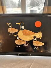 COUROC of Monterey California RARE Lg Serving Tray Geese Signed PAT picture