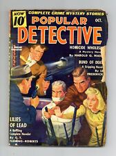 Popular Detective Pulp Oct 1941 Vol. 21 #3 VG picture