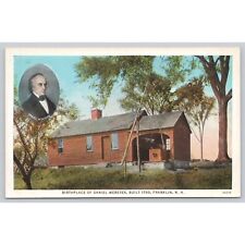 Postcard White Border Birthplace of Daniel Webster Built 1780 Franklin NH picture