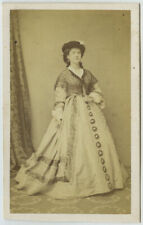 1860-70 Ulric Rough CDV Actress Anna Marly (Variety Theatre). picture