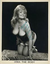 BUXOM IRMA THE BODY SIGNED VINTAGE ORIGINAL PHOTO BURLESQUE BUSTY AUTOGRAPHED picture