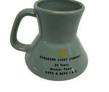 Vintage Duquesne Light Co. Nuclear Power Advertising Stoneware Ceramic Mug picture