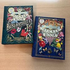 Lot of 2 Antiquarian Sticker Books (Original and Bibliophilia); barely used picture