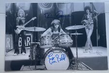 SIGNED BRIAN DOWNEY ERIC BELL THIN LIZZY 12x8 PHOTO RARE PHIL LYNOTT AUTHENTIC picture