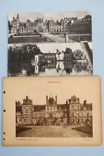 Rare Antique Chateau Fontainebleau France Glossy Photo Postcards & Print picture