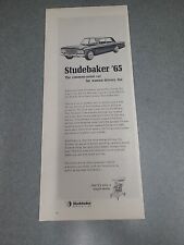 Studebaker '65 Print Ad 1965 5x13 Great To Frame  picture