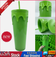 2023 Halloween Slime Green Glow in the Dark Tumbler Cup 24oz picture